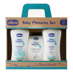 shumee Baby Moments set tekutý kúpeľ 200ml + šampón 200ml + toaletná voda 100ml