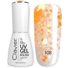 shumee Luxusný hybridný lak s holografickými časticami 108 Orangeade 10ml