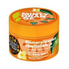 shumee Tutti Frutti revitalizačný cukrový telový peeling Pomaranč a mäta + Energy Shot C 300 g