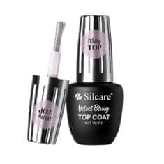 shumee Top Coat Velvet Bling No Wipe top na hybridné laky na nechty 9ml