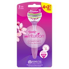 shumee My Intuition Xtreme3 Comfort Cherry Blossom jednorazové holiace strojčeky pre ženy 6 ks