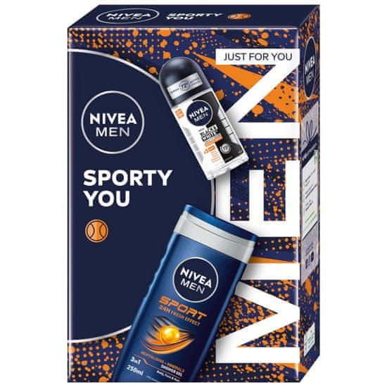 shumee Men Sporty You set 3v1 sprchový gél 250ml + roll-on antiperspirant 50ml