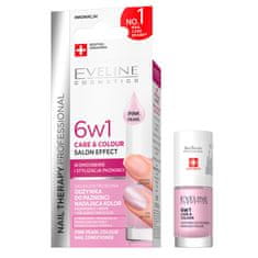 shumee Nail Therapy Professional 6v1 Care &amp; Farebný koncentrovaný kondicionér na nechty poskytujúci farbu Pink Pearl 5 ml