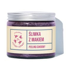 shumee Cukrový telový peeling Slivka s makom 250ml