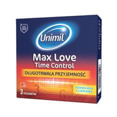 shumee Max Love Time Control vlhčené latexové kondómy 3 ks