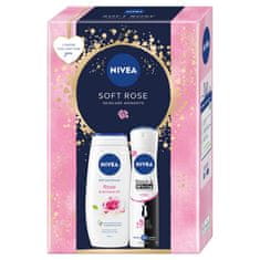 shumee Soft Rose sada sprchového gélu 250ml + antiperspirant v spreji 150ml