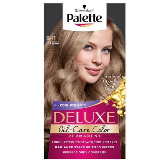 shumee Deluxe Oil-Care Color permanentná farba na vlasy s mikro-olejmi 8-11 Cool Blonde