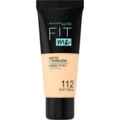 shumee Fit Me Matte &amp; Poreless Foundation zmatňujúci make-up na tvár 112 Soft Beige 30 ml