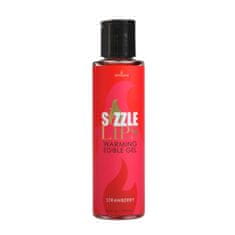 shumee Sizzle Lips Warming Edible Gel jedlý stimulačný gél Strawberry 125ml