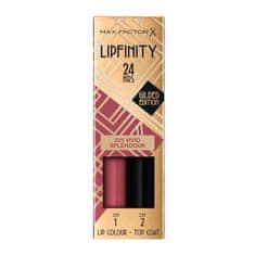 shumee Lipfinity Lip Color 24h dvojfázový rúž s dlhotrvajúcim efektom 025 Vivid Splendor 4,2ml