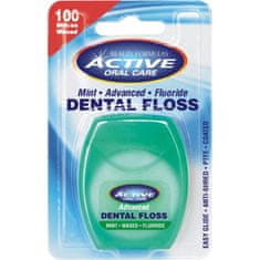 shumee Dental Floss voskovaná zubná niť s fluoridom Mint 100 metrov