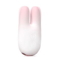 shumee Stimulačný vibrátor Baby Rabbit White Pink