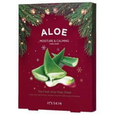 shumee Fresh Aloe Mask Sheet sada plátenných masiek s extraktom z aloe 5x20g