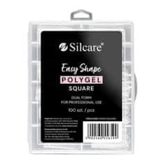 shumee Easy Shape Polygel akrylové gélové formy Clear Dual Square 100 ks.