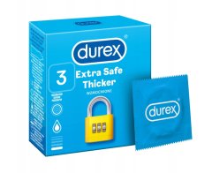 shumee Durex Extra Safe kondómy 3 ks, hrubšie, vlhčené