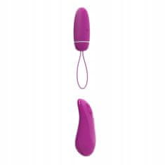 shumee Bezdrôtový malinový minivibrátor Bnaughty Deluxe Unleashed Vibrating Bullet