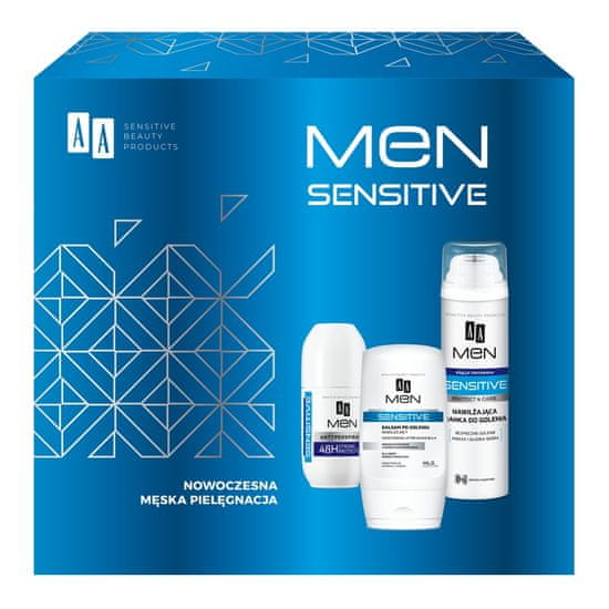 shumee Men Sensitive set balzam po holení 100ml + pena na holenie 250ml + antiperspirant roll-on 50ml