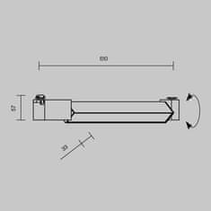 MAYTONI MAYTONI Koľajnicový systém Basis Rot 1 phase track systém UNITY 4000K 24W 110d TR104-1-24W4K-B-DE