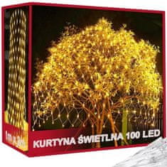 Verk  26204 Vianočná svetelná sieť - 100 LED, IP44, 1x2 m, teplá biela