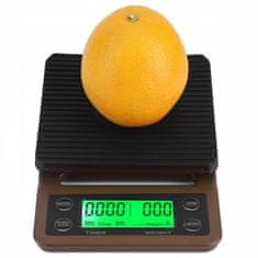 Verk  17136 Digitálna kuchynská váha 5 kg, hnedá