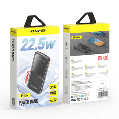 Awei Powerbanka P10K 10 000 mAh, 22,5W