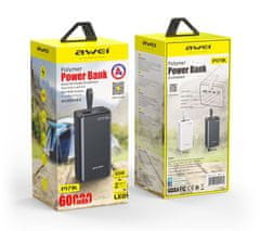 Awei Powerbanka P171K 60 000 mAh, 65W