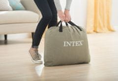 Intex Nafukovací matrac s automatickou pumpou sivý