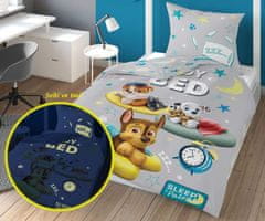 Detexpol Obliečky Paw Patrol sleep svietiace Bavlna, 140/200, 70/80 cm