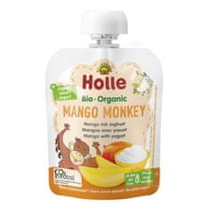 Holle BIO Mango monkey - detské ovocné pyré s jogurtom 85 g