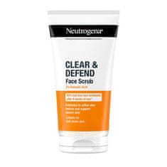 Neutrogena Vyhladzujúci peeling Clear & Defend (Face Scrub) 150 ml