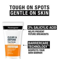 Neutrogena Vyhladzujúci peeling Clear & Defend (Face Scrub) 150 ml