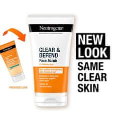 Neutrogena Vyhladzujúci peeling Clear & Defend (Face Scrub) 150 ml