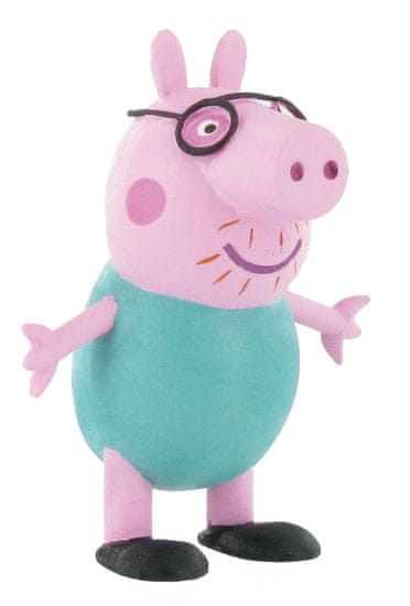 Hollywood Figúrka Papa s okuliarmi - Prasiatko Peppa - 6 cm