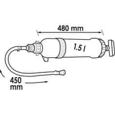 Vigor Vákuová pumpa, kapacita: 1,5 l VIGOR - V4201