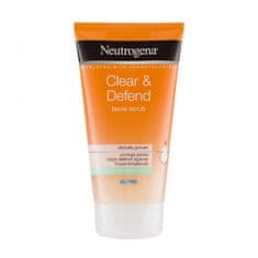 Neutrogena Vyhladzujúci peeling Clear & Defend (Face Scrub) 150 ml