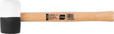 Strend Pro Kladivo Strend Pro HM232 340 g, 290mm, gumené, BlackWhiteHead, drevená rúčka