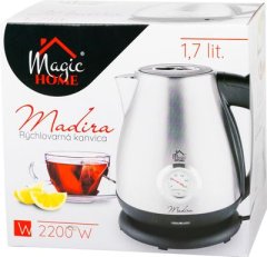 Strend Pro Kanvica MagicHome Madira, 1850-2200 W, 230 V, 50 Hz, 1700 ml, rýchlovarná, s teplomerom