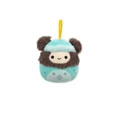 SQUISHMALLOWS Vianočná ozdoba Yetti v zimnej kombinéze - Rilo, 10 cm