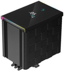 DEEPCOOL chladič AK500 Digital / 120mm fan / 5x heatpipes / PWM / pre Intel aj AMD / RGB / čierny