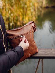 Vuch Dámska crossbody kabelka Prisco Brown