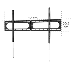 HAMA nástenný držiak TV až 120&quot;, 1100x600, fixný, 100 kg