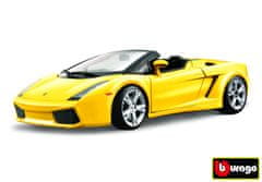 BBurago Lamborghini Gallardo Spyder metalíza žltá 1:18