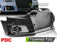 TUNING TEC Predný nárazník AUDI A3 8V 2012-2016 RS style čierna/chróm PDC