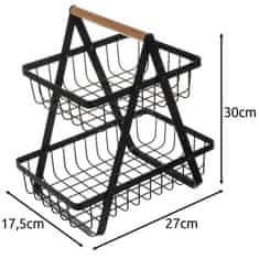 Ruhhy 24265 dvoupatrový koš na ovoce/zeleninu