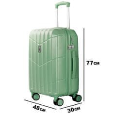 Aga Travel Cestovný kufor 77x48x30 cm MR4669 Zelený