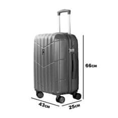 Aga Travel Cestovný kufor 66x43x25cm MR4669 Sivý