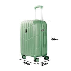 Aga Travel Cestovný kufor 66x43x25cm MR4669 Zelený