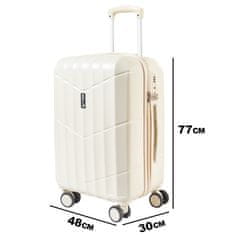 Aga Travel Cestovný kufor 77x48x30 cm MR4669 Béžový