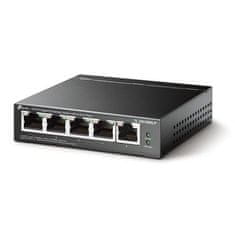 TP-LINK Switch TL-SG1005LP 5x GLAN, 4xPoE+, 41W, dosah 250m, kov