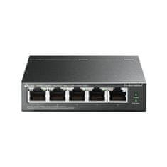 TP-LINK Switch TL-SG1005LP 5x GLAN, 4xPoE+, 41W, dosah 250m, kov